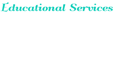 Educational Services
Exhibit Design
PowerPoint Development
eLearning Development
Creative Writing
Technical Writing